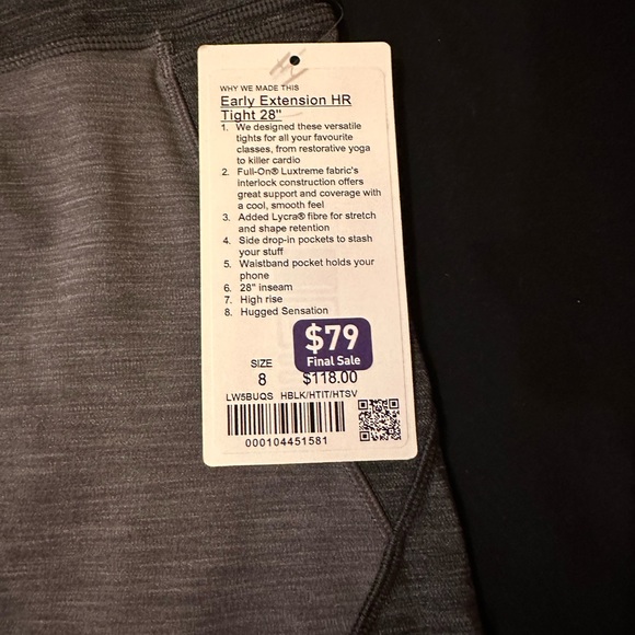 Lululemon early extension tight - Picture 2 of 3